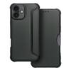 Etui z klapką na iPhone 16 Razor Book ciemnozielone