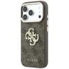 GUESS futerał do IPHONE 18 Pro/17 Pro (4G & Big Strass Logo) brązowy