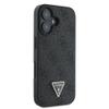 GUESS futerał do IPHONE 16 GUHCP16SP4TDPK (PU Leather 4G Triangle Strass) czarny