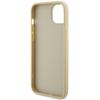 GUESS futerał do IPHONE 13 / 14 / 15 GUHCP15SPS4DGPD (Leather 4G Metal Logo Strass) złoty