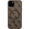 GUESS futerał do IPHONE 14 kompatybilny z MagSafe GUHMP14SG4GFRW (4G Ring classic logo) brązowy