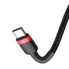 Kabel USB C do USB C Baseus 3A 1 m  CATKLF-G91 czerwono-czarny