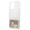 GUESS futerał do IPHONE 14 Pro GUOHCP14LGLHFLGO (Liquide Glitter Charms) złoty