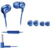 Słuchawki przewodowe Jack 3,5 z mikrofonem PHILIPS headphones SHE3705BL niebieskie