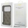 GUESS futerał do IPHONE 17 Pro GUHCP17LG4GFBR (PU 4G Classic) brązowy