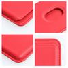 Portfel magnetyczny na karty LEATHER MAG WALLET kompatybilny z MagSafe  czerwony