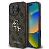 GUESS futerał do IPHONE 16 Pro Max GUHCP16X4GMGBR (4G PU Big Logo) brązowy