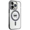 KARL LAGERFELD futerał do IPHONE 15 Pro KLHMP15LHKHNOTK (Karl Head + MAG) transparentny