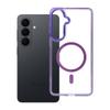 Etui na Samsung S26 PLUS Frame Clear Hybrid Mag Cover zgodny z MagSafe fioletowe