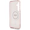GUESS futerał do SAMSUNG S25 GUHMS25SPFTDTEP (Magnetic IML Rhinestones) różowy
