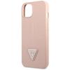 GUESS futerał do IPHONE 13 / 14 / 15 GUHCP14SPSATLP (SaffianoTriangle Logo) różowy