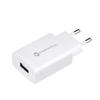 Ładowarka sieciowa do telefonu Forcell F-Energy USB A QC3.0 2,4A 18W + kabel USB A do USB C TFK-TC-1099 biała