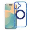 Etui na iPhone 15 Frame Circle Stand zgodne z MagSafe granatowe