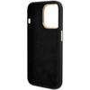 GUESS futerał do IPHONE 15 Pro GUHCP15LSMBSLK (Silicone Script Metal Logo & Frame) czarny