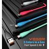 Kabel USB A do Typ C VEGER 2,4A V104 1,2 m czarny