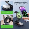 DUZZONA W15 - ładowarka indukcyjna 3w1 kompatybilna z MagSafe 15W czarna