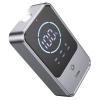 Powerbank 10000 mAh 2,4A 18W z funkcją rozruchu samochodu Hoco QS7 metaliczny szary