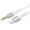 Kabel AUX Jack 3,5 mm do Lightning Hoco 1 m UPA22 biały