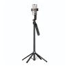 Selfie stick Hoco tripod z pilotem bezprzewodowym obrotowy 360 stopni z automatycznym śledzeniem twarzy K32 czarny