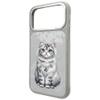 NIMMY futerał LUCKY FASHION CAT kompatybilny z MagSafe do IPHONE 18 Pro/17 Pro szary