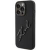 KARL LAGERFELD futerał do IPHONE 15 Pro Max KLHCP15XSKSBMCK (Silicone Karl Script Logo) czarny
