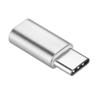 Adapter Micro USB (żeński) do Typ C (męski) [PA30] srebrny