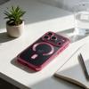 Etui na iPhone 18 Pro / 17 Pro Electro Mag Cover zgodne z MagSafe burgundowy