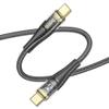 Kabel USB C do USB C Hoco 3A 60W 1,2 m U121 czarny
