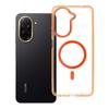 Futerał do Xiaomi Redmi A5 Frame Clear Hybrid Mag Cover zgodny z MagSafe pomarańczowy