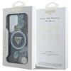 GUESS futerał do SAMSUNG S25 Ultra GUHMS25LHFLPEDK (Magnetic IML Metal Glitter Flowers Triangle) czarny