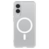 SPIGEN futerał ULTRA HYBRID MAG kompatybilny z MagSafe do SAMSUNG S25 Edge clear white