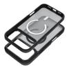 Etui na iPhone 17 Pro / 18 Pro (low camera edge) Forcell F-Protect Smoke Hybrid Premium zgodne z MagSafe czarne 0INT