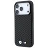 BMW futerał do IPHONE 18 Pro/17 Pro kompatybilny z MagSafe (Carbon Metal Logo) czarny