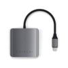 SATECHI adapter HUB 4w1 Typ C ST-H4CPDM szary