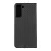 Etui z klapką na Samsung S21 Luna Book Carbon czarne
