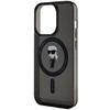 KARL LAGERFELD futerał do IPHONE 15 Pro KLHMP15LHFCKNOK (Ikonik + MAG) czarny