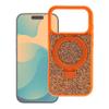 Etui na iPhone 18 Pro / 17 Pro Quartz Circle Stand Mag Cover orange
