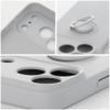 Etui na iPhone 18 Pro / 17 Pro Silicone Ring srebrne