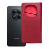 Etui z klapką na Xiaomi Redmi NOTE 15 5G Smart Pro Book skórzane bordowe