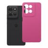 Etui na Motorola G75 Silicone 2mm (camera protection) różowe