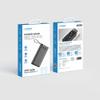 Powerbank Veger C20 (W2047 / W2059) 20000 mAh z wbudowanymi kablami Micro USB / Typ C / Lightning czarny