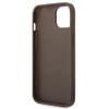 GUESS futerał do IPHONE 14 Plus GUHCP14MG4GFBR (4G Gold Logo) brązowy