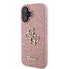 GUESS futerał do IPHONE 16 Plus GUHCP16MHG4SGP (Fixed Glitter Big 4G) różowy