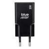 Ładowarka sieciowa do telefonu Blue Star Slim GaN 2 x USB C QC4.0 PD 3A 30W TFK-SC-30WCC czarna
