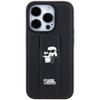 KARL LAGERFELD futerał do IPHONE 13 Pro Max KLHCP13XGSAKCPK (Gripstand Saffiano KC PIN) czarny