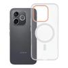 Etui na Honor 600 LITE Go Orange zgodne z MagSafe transparentne