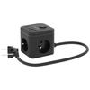 KERG Kostka zasilająca 3-gniazdowa + szybka ładowarka USB-A+USB-C 1,5m 3×1,5mm2 H05VV-F 16A/250V~ Smart czarna