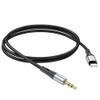 Kabel AUX Jack 3,5 mm do Lightning Hoco 1 m UPA22 czarny