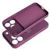Etui na iPhone 18 Pro / 17 Pro Silicone Ring burgundowy