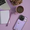Futerał do iPhone 12 / 12 PRO Wonder z portfelem liliowy